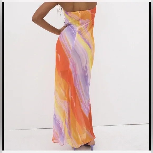 NWT For love and lemons 🍋 ombré summer ☀️ maxi dress - Picture 5 of 10